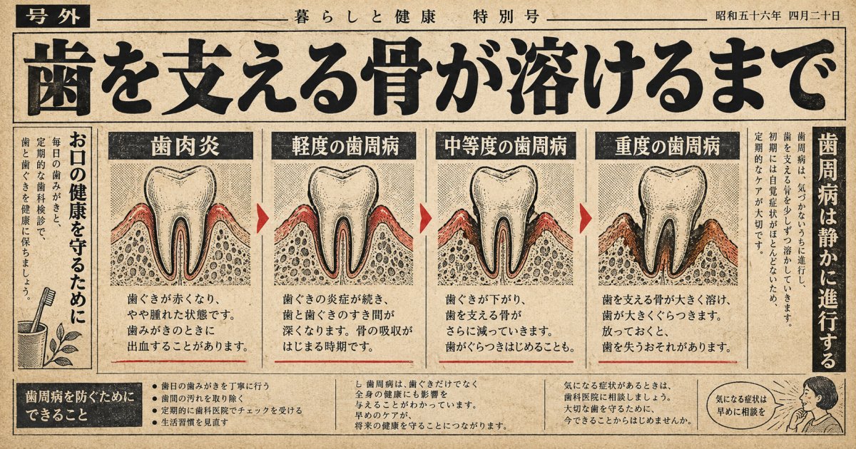 歯周病放置で歯を失う仕組みと進行ステージの目安