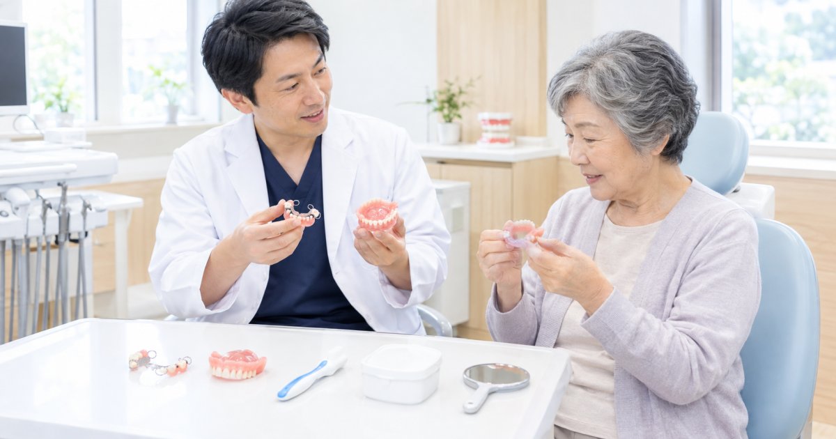 食事・会話・着脱・清掃で見る総入れ歯と部分入れ歯の違い